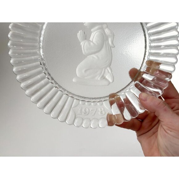 1978 Goebel German Made Annual 1st Edition Vintage Crystal Glass Plate - Picture 10 of 10